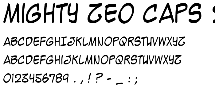 Mighty Zeo Caps 2.0 font